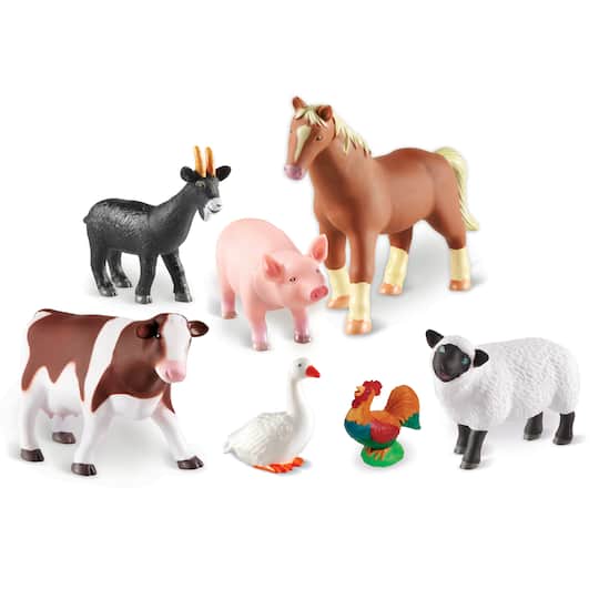 Learning Resources Jumbo Farm Animals, 7ct.